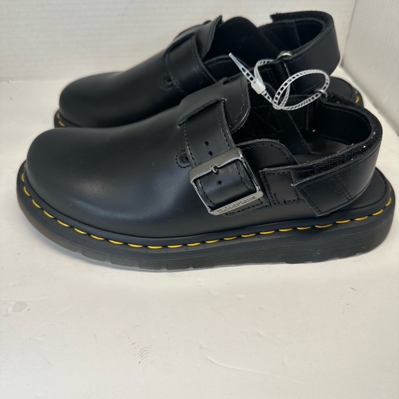Dr. Martens Black Leather Buckle Mules Women’s Size 8 NWOT - Picture 3 of 7